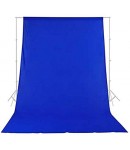 8x12 Feet Background / Backdrop for Photography, TV or Video Production, Reflector, Curtain, Blue Color